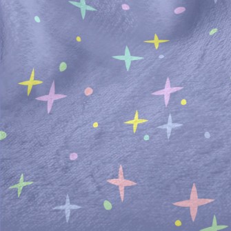 Simple Colorful Stars Minky