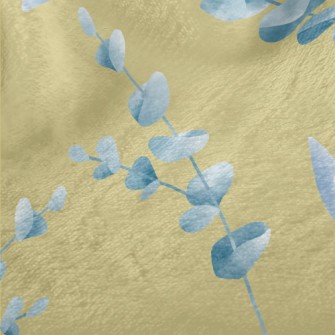 Hand Painted Watercolor Flower Minky