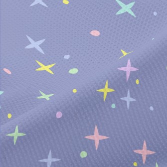Simple Colorful Stars Piqué