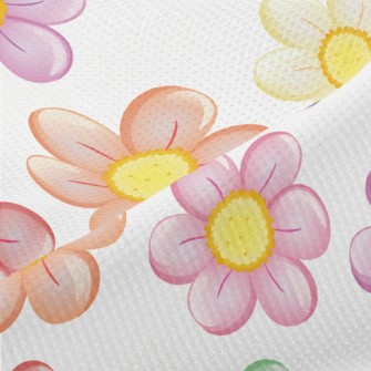 Brightly Colored Flowers Piqué