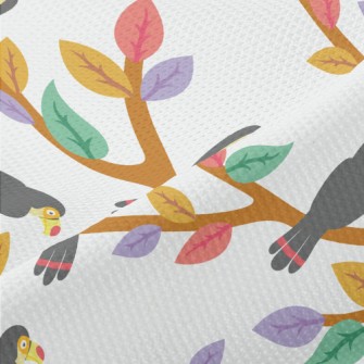 A Flock Of Cute Toucans Piqué