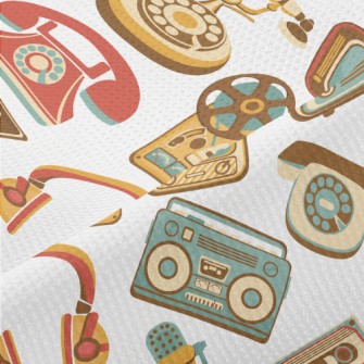 Retro Electronic Equipment Piqué