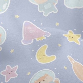 Cat Floating In The Universe Lightweight Performance Linen