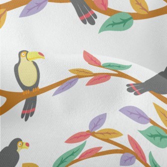 A Flock Of Cute Toucans Lightweight Performance Linen