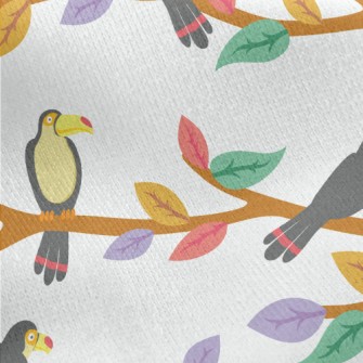 A Flock Of Cute Toucans Jersey Backed Fleece