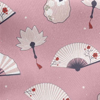 Ancient Style Beautiful Fan Jersey Backed Fleece