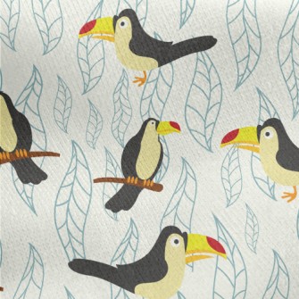 Cute And Dull Toucan Jersey Backed Fleece