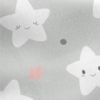 Cute And Warm Stars Jersey Backed Fleece
