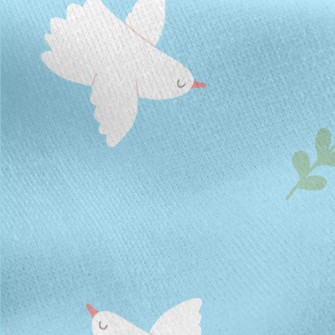 Dove Symbolizing Peace Jersey Backed Fleece
