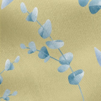 Hand Painted Watercolor Flower Jersey Backed Fleece