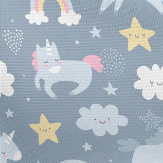 Simple And Cute Unicorn Univer Pongee
