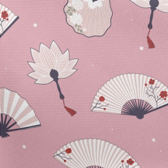 Ancient Style Beautiful Fan Pongee