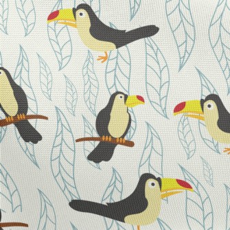Cute And Dull Toucan Pongee