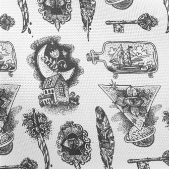 Weird And Serious Strange Patt Pongee