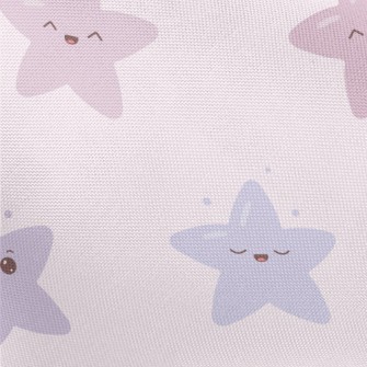 Cute And Bouncy Pink Stars Pongee