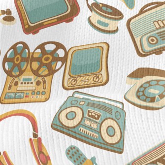 Retro Electronic Equipment Stretch Jersey