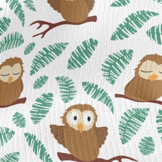 Cute And Clumsy Owls Stretch Jersey