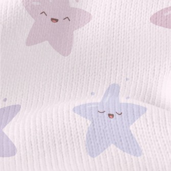 Cute And Bouncy Pink Stars Stretch Jersey