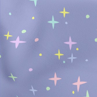 Simple Colorful Stars Lightweight Cotton Poplin