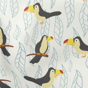 Cute And Dull Toucan Lightweight Cotton Poplin