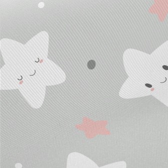 Cute And Warm Stars Midweight Cotton Poplin