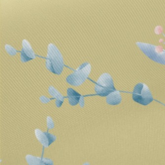 Hand Painted Watercolor Flower Midweight Cotton Poplin