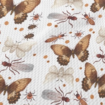 Butterfly Moth Bee Birdseye Piqué