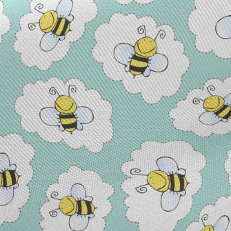 Hardworking Bees In The Clouds Twill