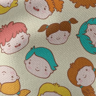 Big-headed Innocent Child Waterproof Canvas