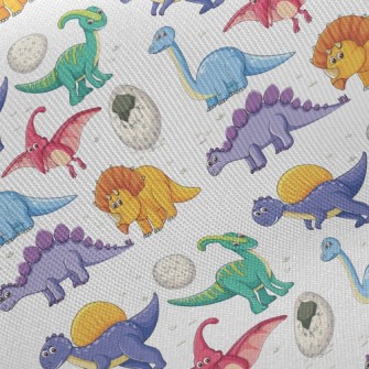 Colorful Dinosaur World Twill