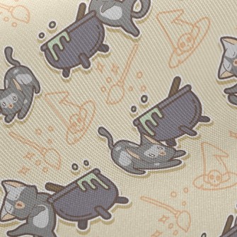 Magic Kitten Witch Twill