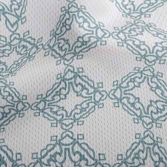 Simple Solid Color Damask Athletic Mesh Flat Back