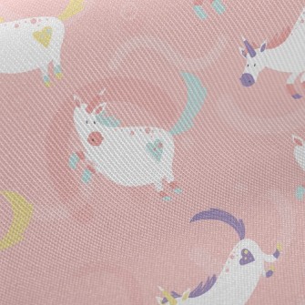 Running And Playing Unicorn Twill