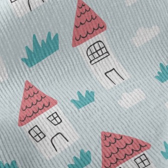 Little Red House In The Fields Standard Corduroy