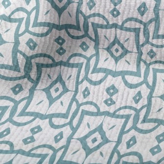 Geometric Square Damask Terry
