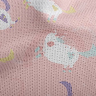 Running And Playing Unicorn Athletic Mesh Flat Back