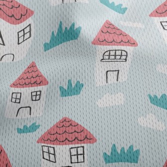 Little Red House In The Fields Athletic Mesh Flat Back