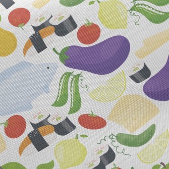 Fresh Fish, Fruits And Vegetab Twill