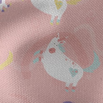 Running And Playing Unicorn Waterproof Canvas
