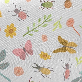 Flower Insect World Twill