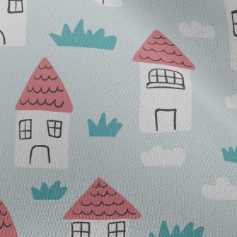 Little Red House In The Fields Chiffon