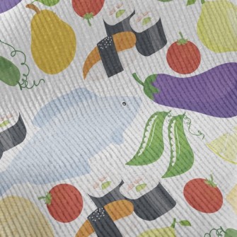 Fresh Fish, Fruits And Vegetab Standard Corduroy