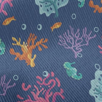 Mysterious Colorful Coral Standard Corduroy