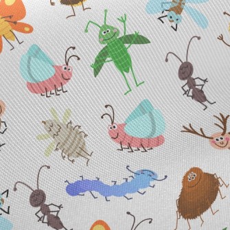 Lively Smiling Insect Kingdom Twill