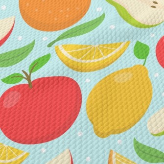 Colorful Fruits Birdseye Piqué