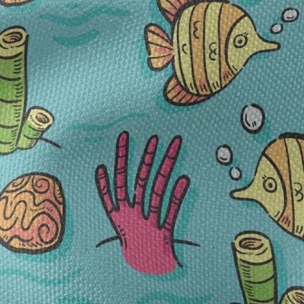 Wonderful Underwater World Waterproof Canvas