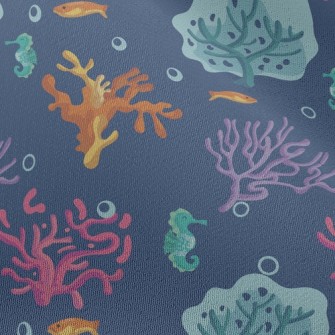 Mysterious Colorful Coral Chiffon