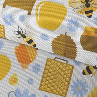 Bees Working Hard To Collect H Waterproof Oxford