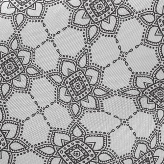 Retro Totem Flower Twill