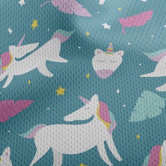 Fantasy Beautiful Unicorn Athletic Mesh Flat Back